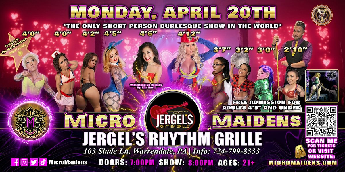 Warrendale, PA  - Micro Maidens Dwarf Dancers @ Jergel's