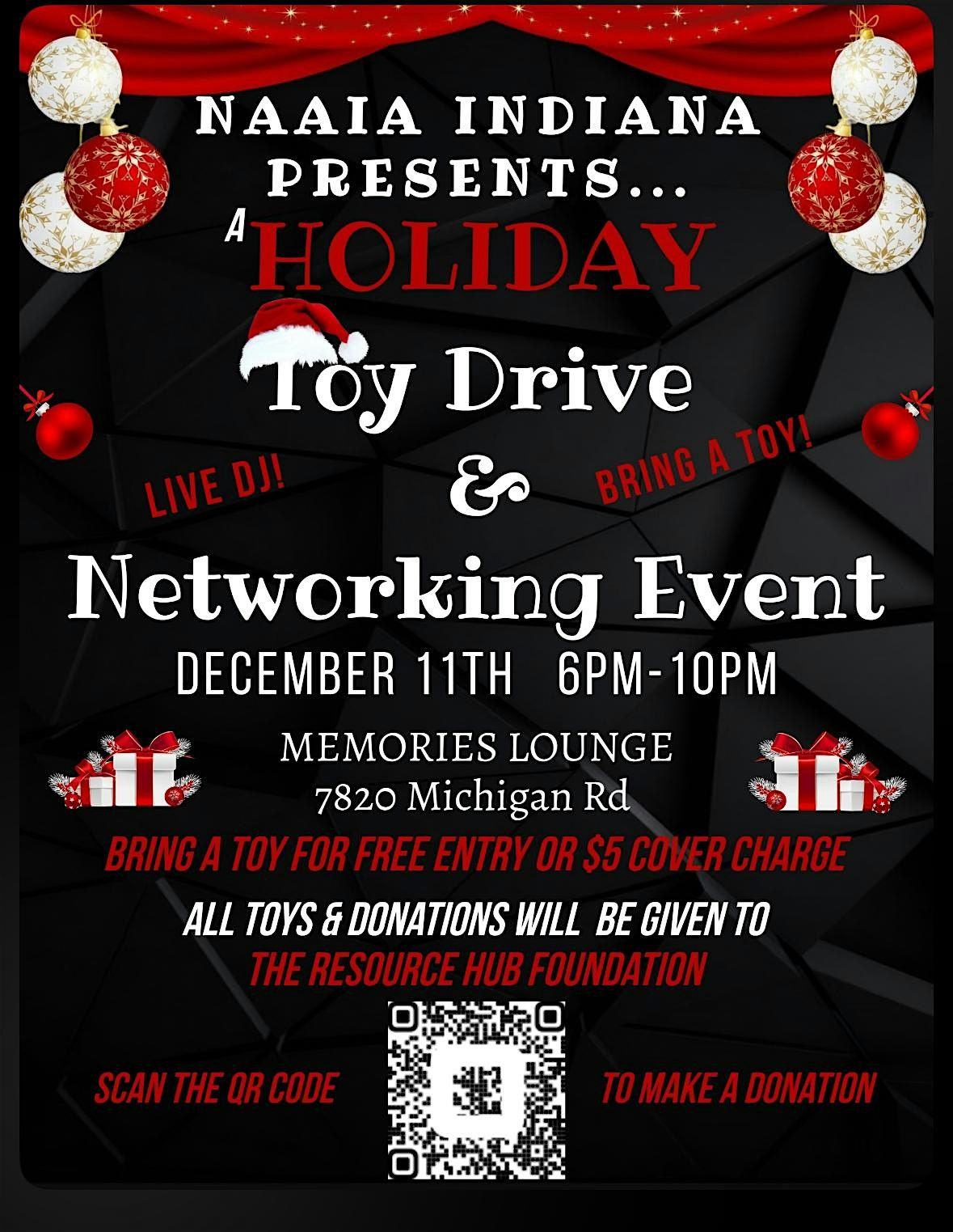 NAAIA Indiana Toy Drive & Networking Event
