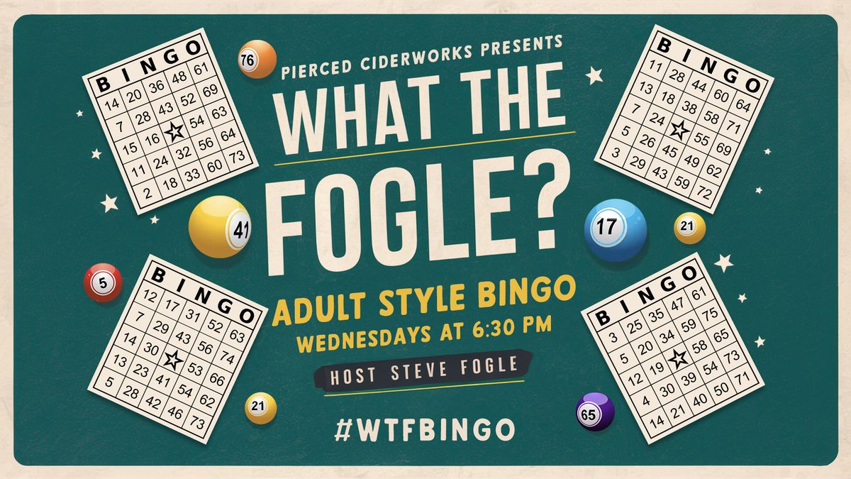 WTF Bingo with Host Steve Fogle | Pierced Cider, Fort Pierce, FL ...