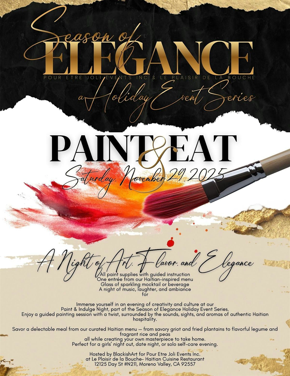 Paint & Eat: A Night of Art, Flavor, and Elegance