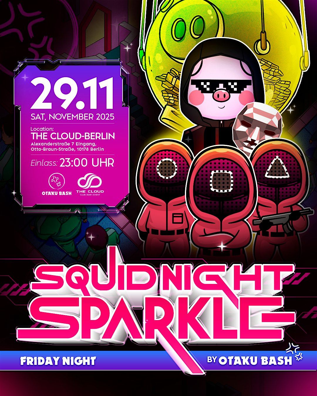 Anime & Cosplay Party - Squid Night Sparkle