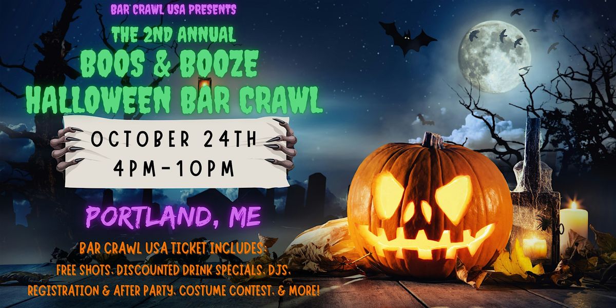 Portland Boos & Booze Halloween Bar Crawl: 2nd Annual, by Bar Crawl USA
