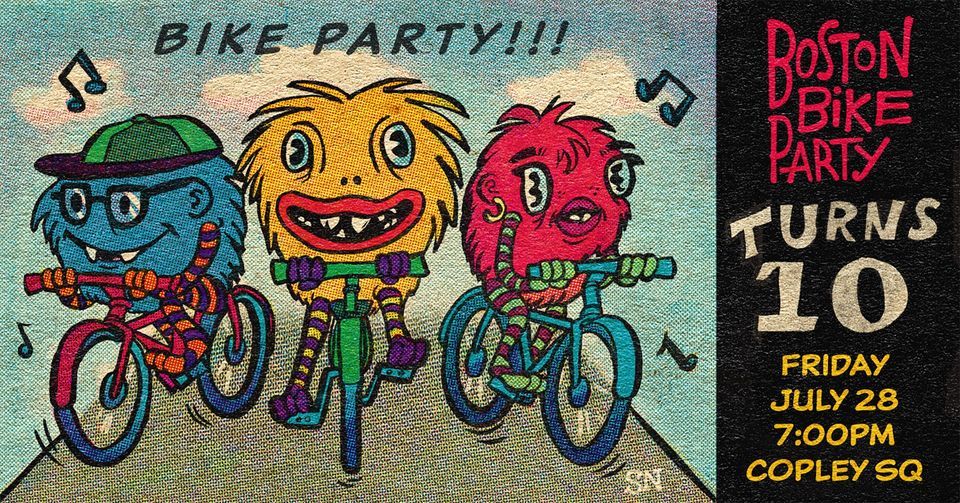Boston Bike Party Turns 10!