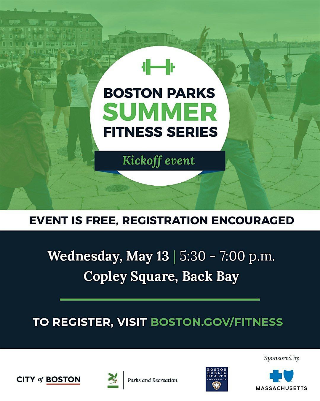 Boston Parks Summer Fitness Series Kickoff Event