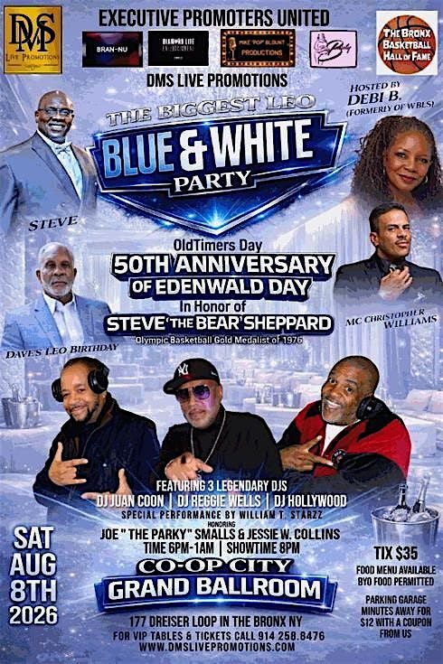 DMS Presents The BIGGEST Leo Blue & White Party