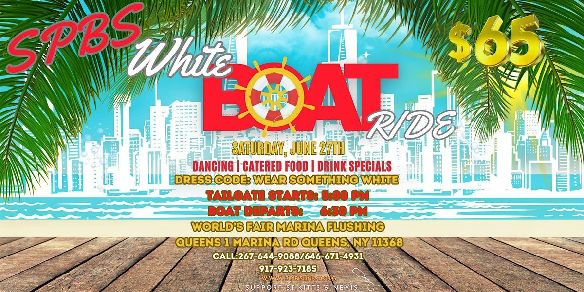 ALL WHITE BOAT RIDE