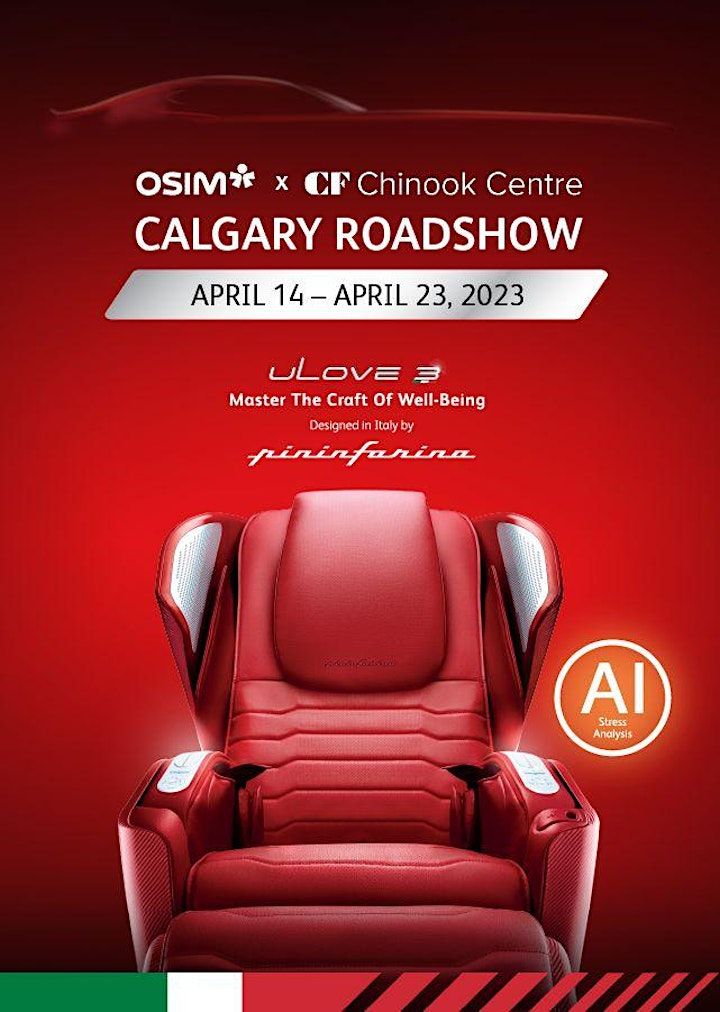 OSIM Shiatsu Massage Chair Roadshow 2023 6455 Macleod Trail, Calgary