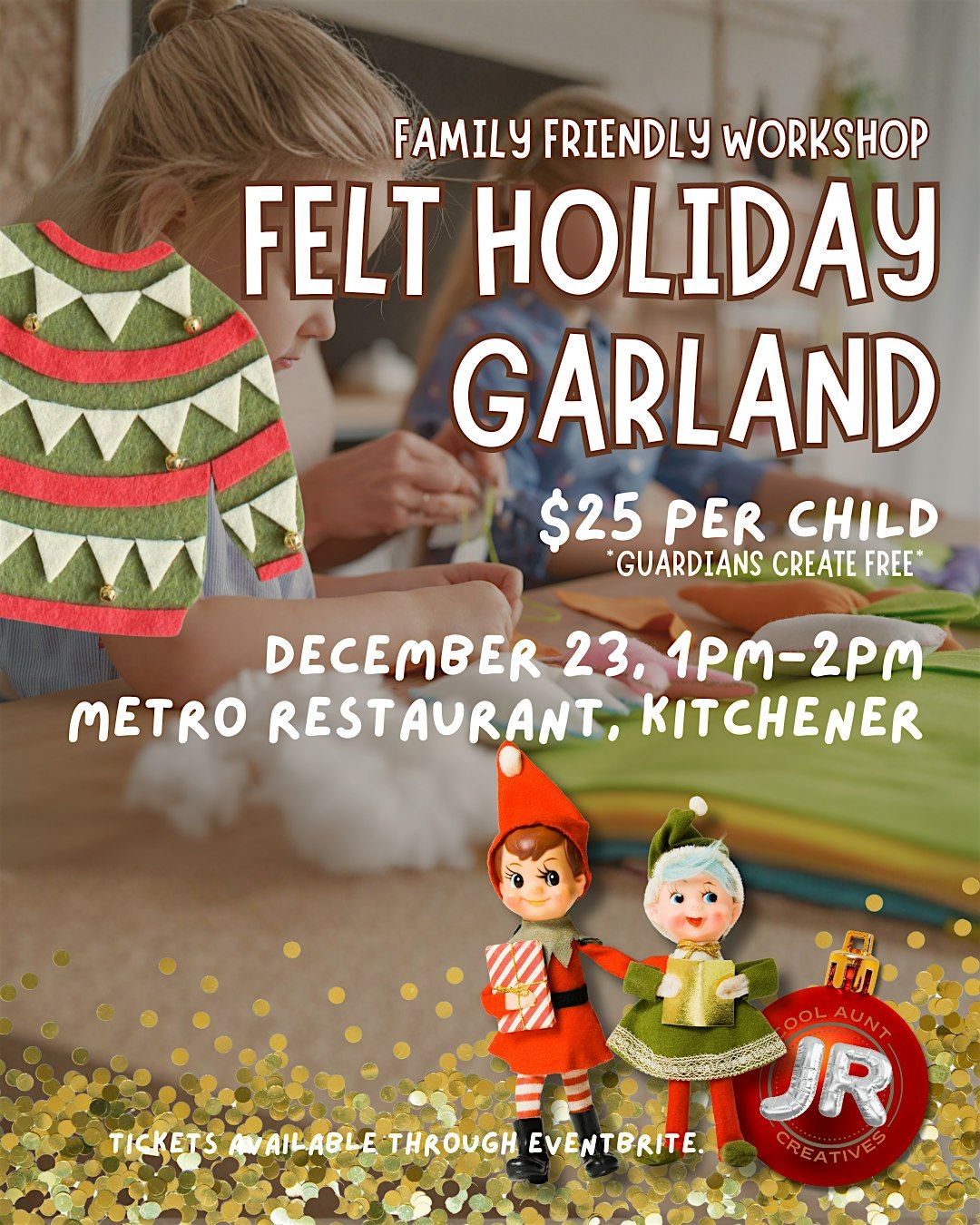 Little Elves in Training: Felt Holiday Garland