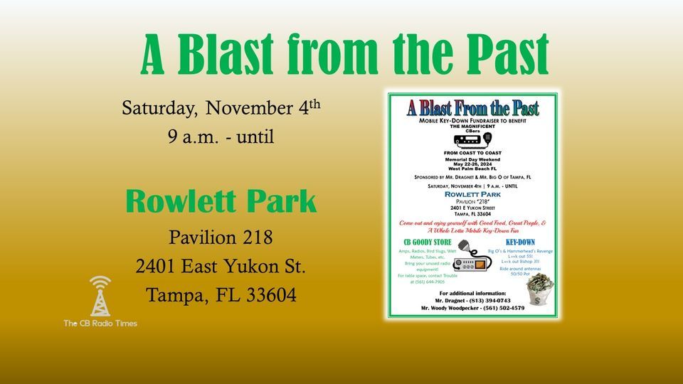 A Blast from the Past Mobile Key-Down Fundraiser (Tampa, FL)