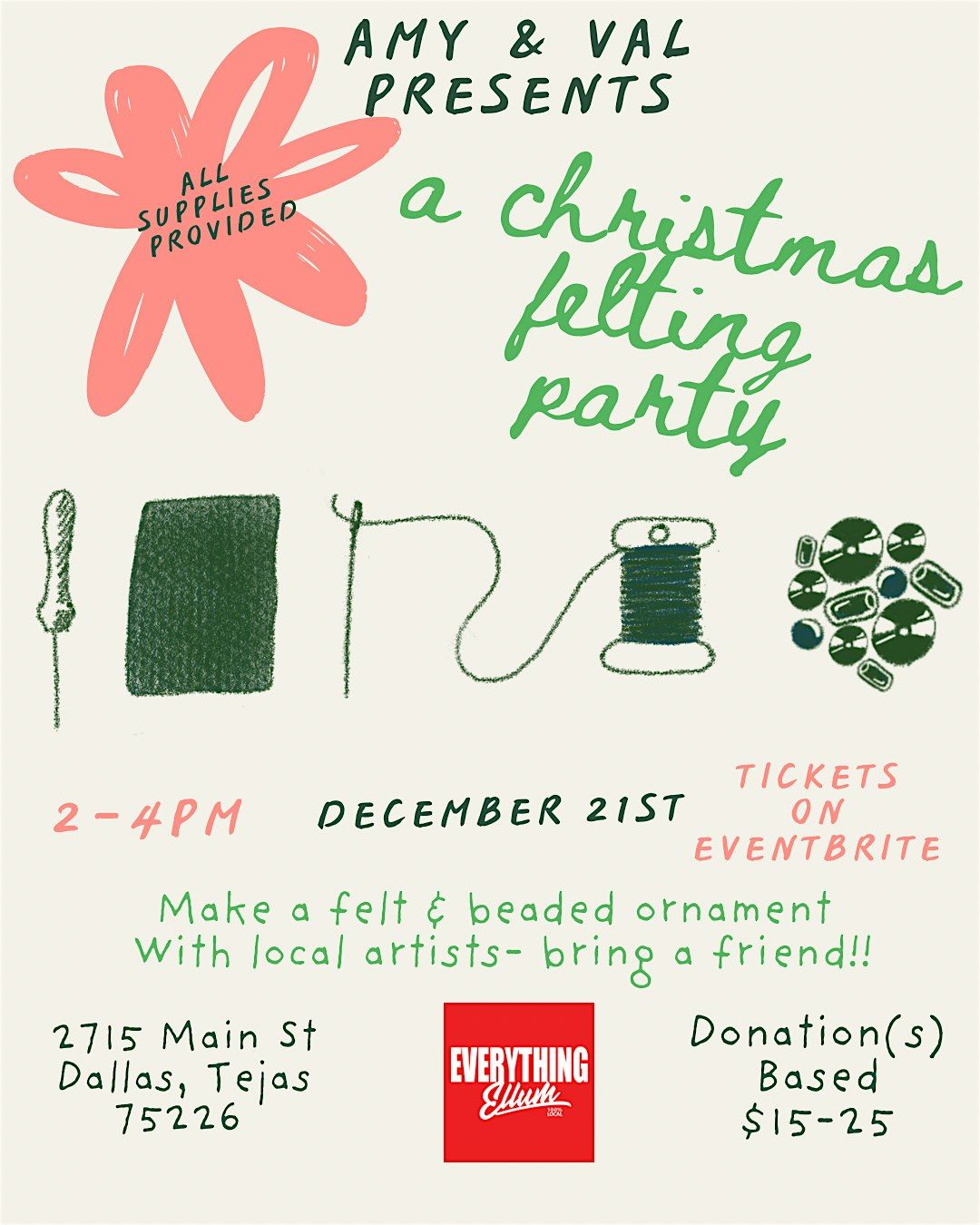 Felt Tufting Ornament Workshop