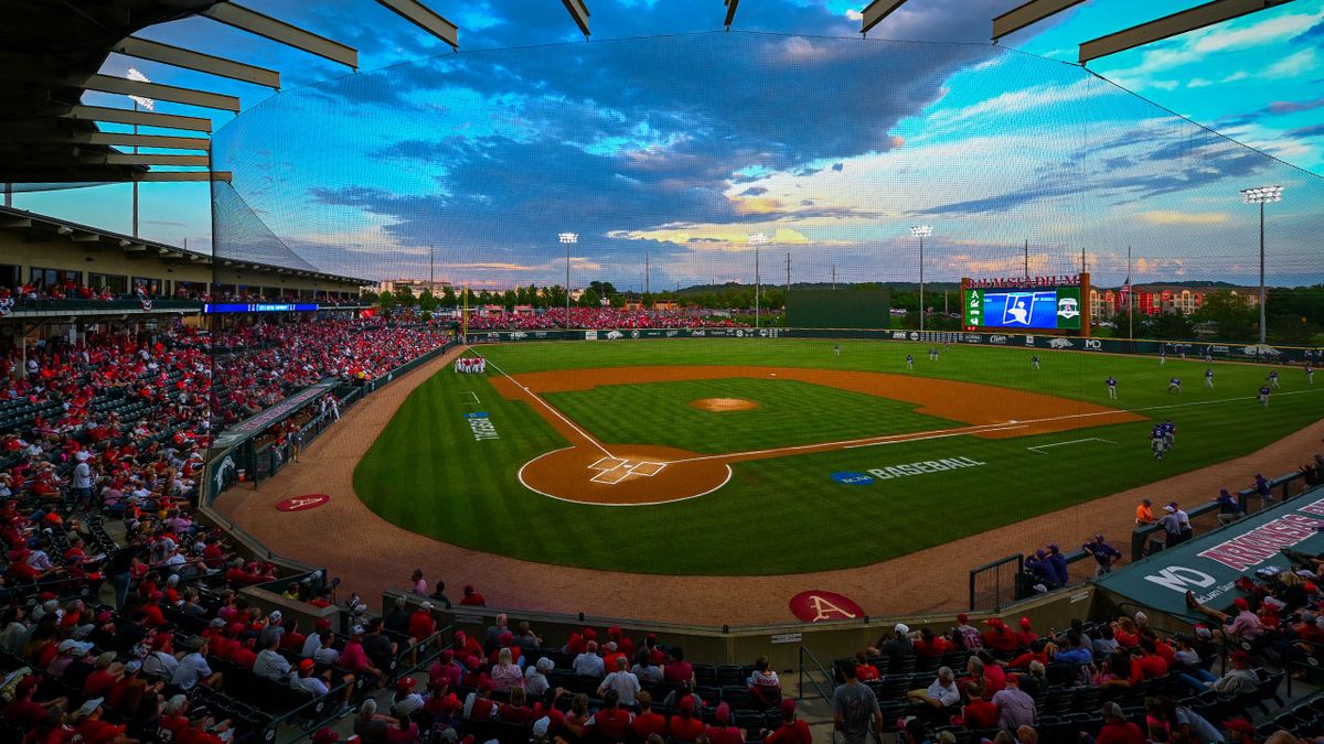 Oklahoma Sooners at Arkansas Razorbacks Baseball at Baum Stadium At George Cole Field