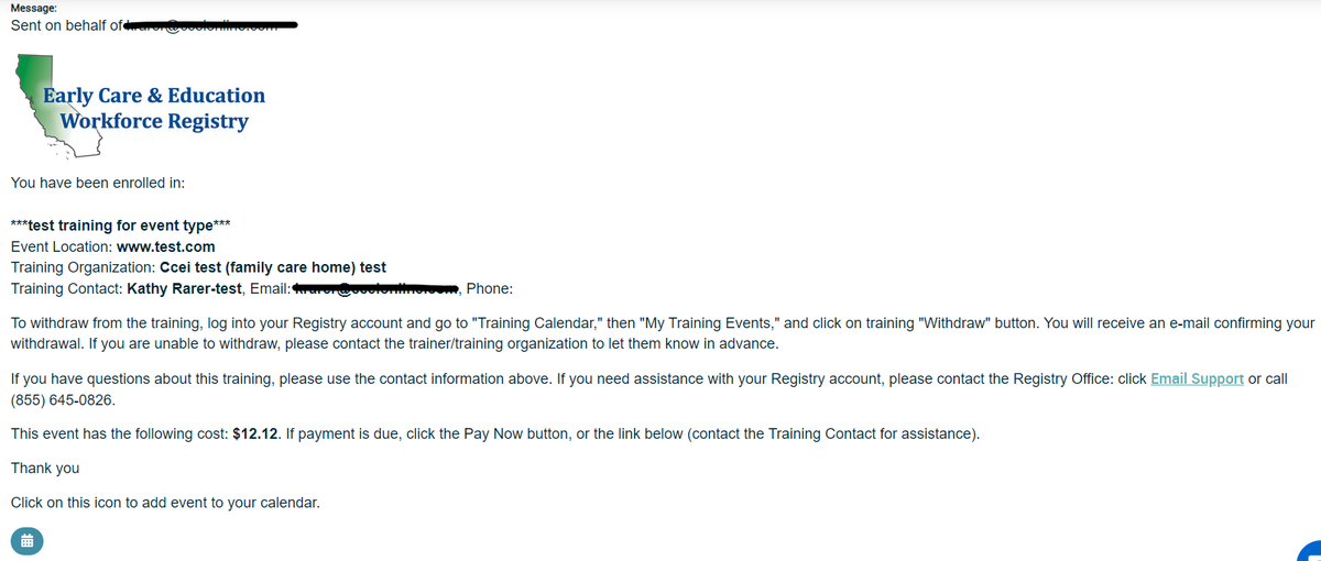 Training Event - Do Not Use