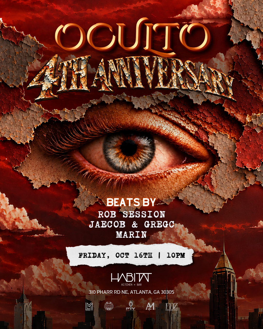 Oculto 4th Anniversary at Habitat Kitchen & Bar, North Druid Hills on ...
