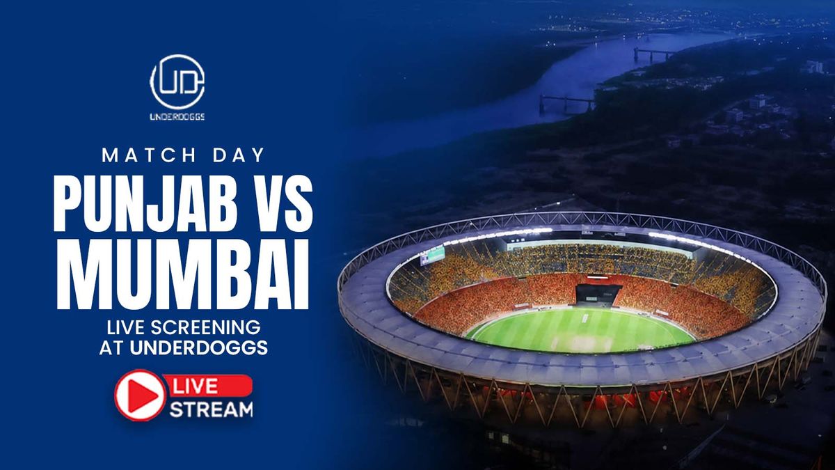 Screening of Punjab vs Mumbai Live Screening at Underdoggs Hyderabad