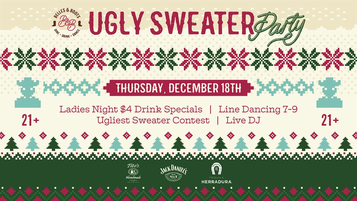 Ugly Sweater Ladies Night & Line Dancing