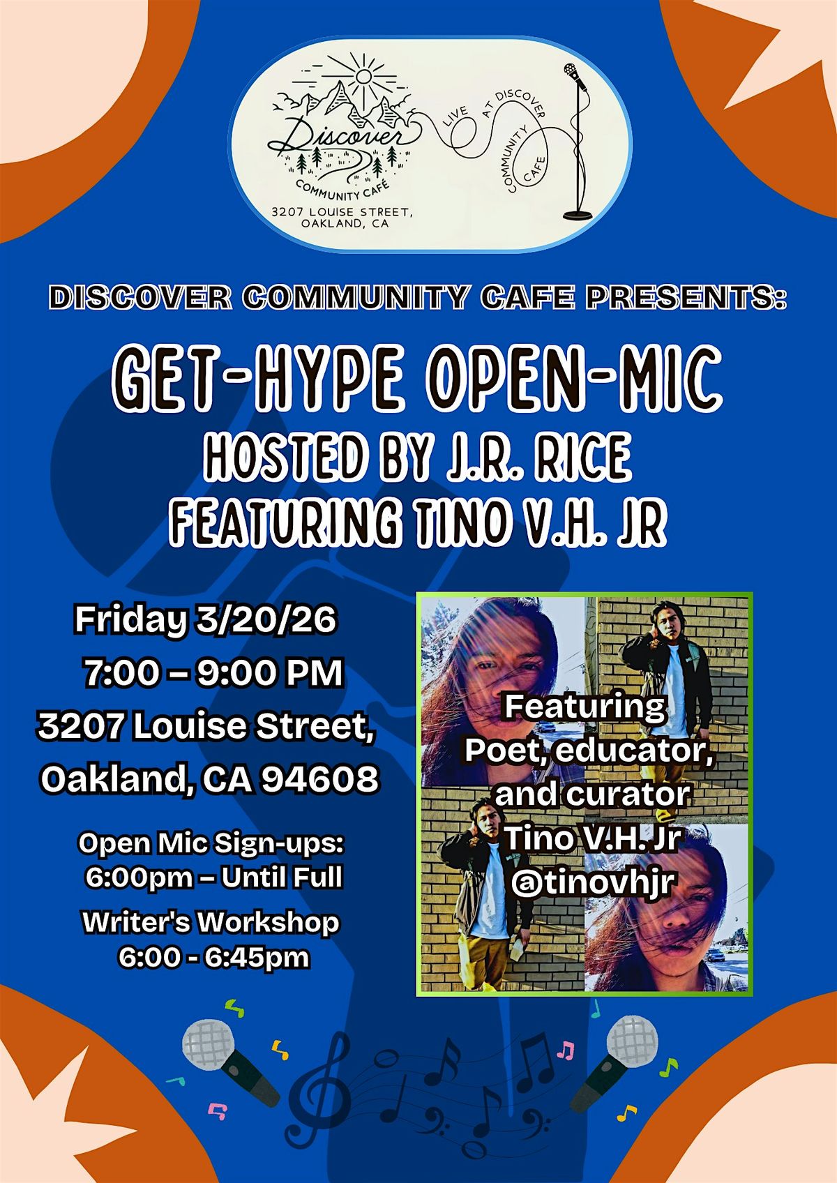 Discover Community Cafe Presents Get-Hype Open-Mic