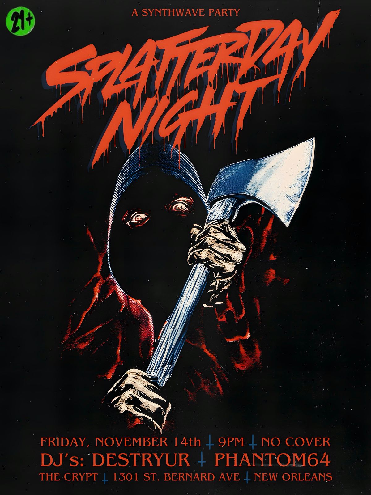 Splatterday Night (A Synthwave Party)