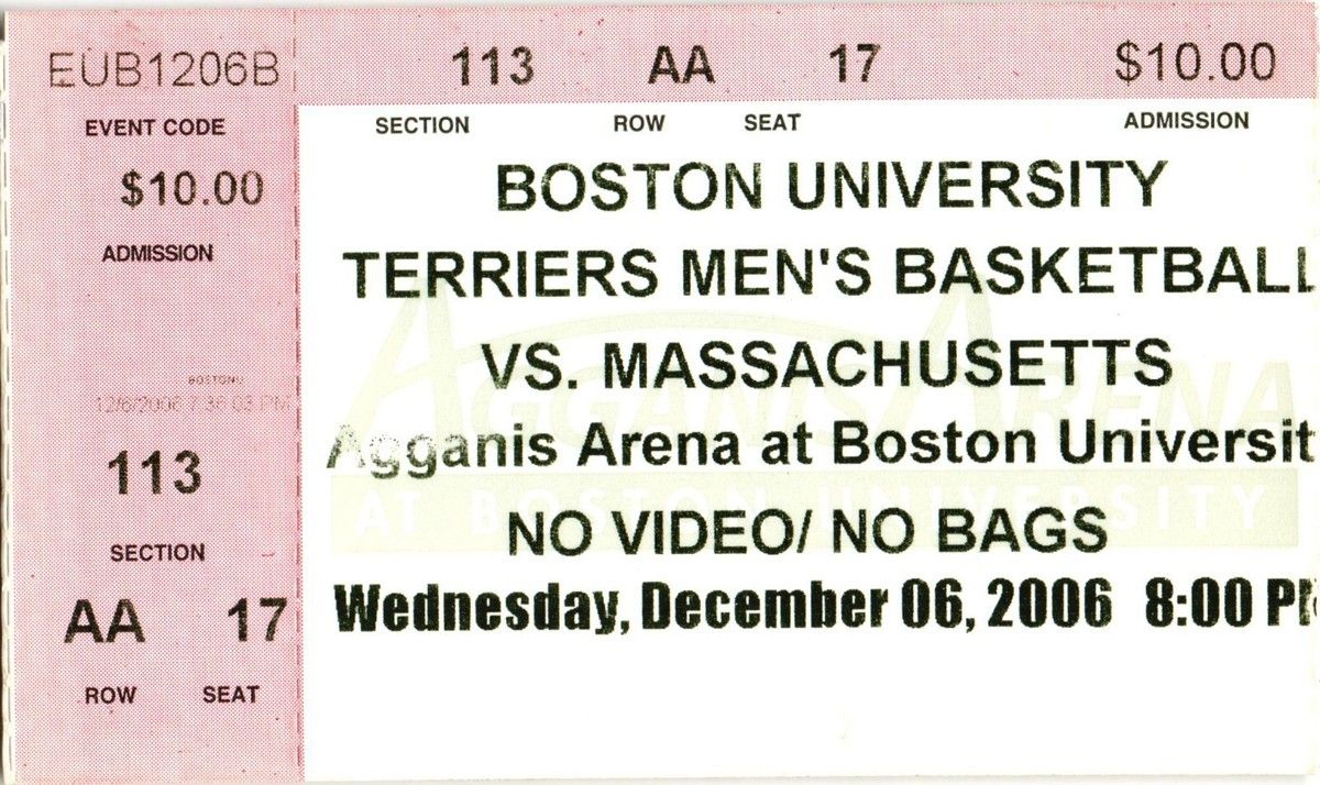 Boston University Terriers vs. UMass Minutemen