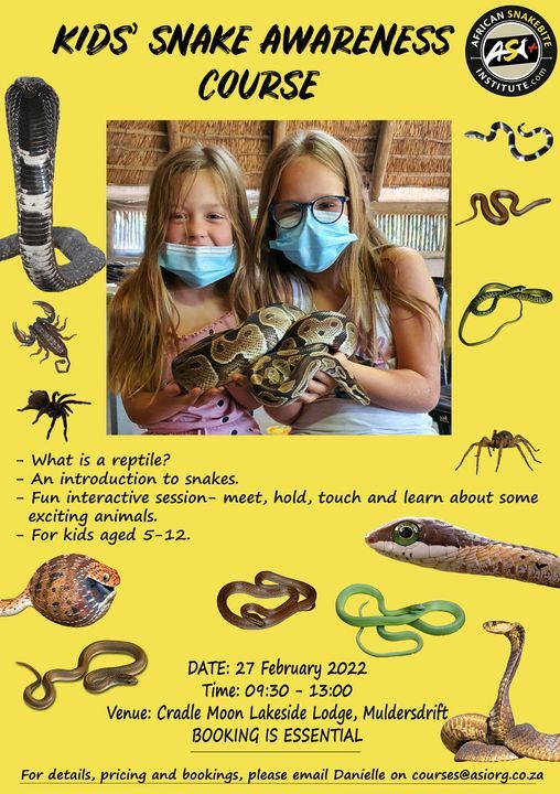 Kids Snake Awareness course | Cradle Moon Lakeside Game Lodge ...