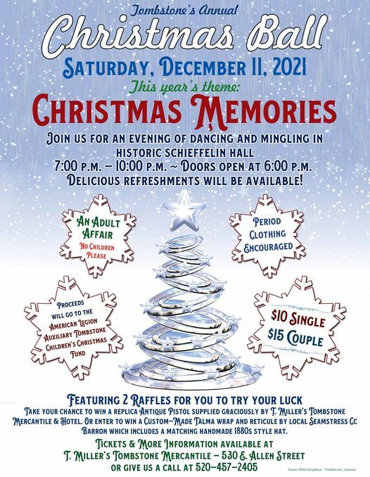 Annual Tombstone Christmas Ball 2021 | Tombstone Historic District ...