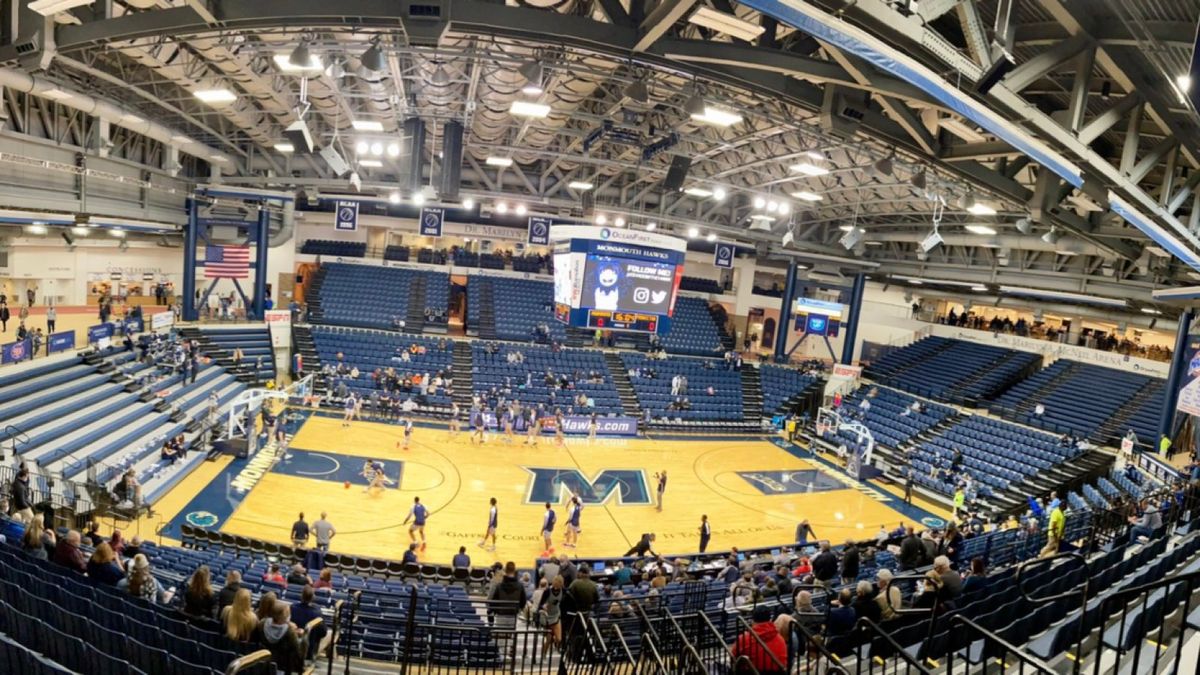 Parking Robert Morris Colonials at Monmouth Hawks Mens Basketball