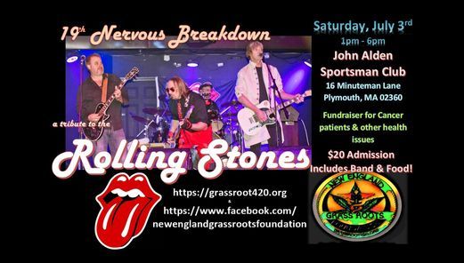 Rolling Stones Tribute 19th Nervous Breakdown Fundraiser For New England Grass Roots Foundation John Alden Sportsman S Club Plymouth Ma July 3 21