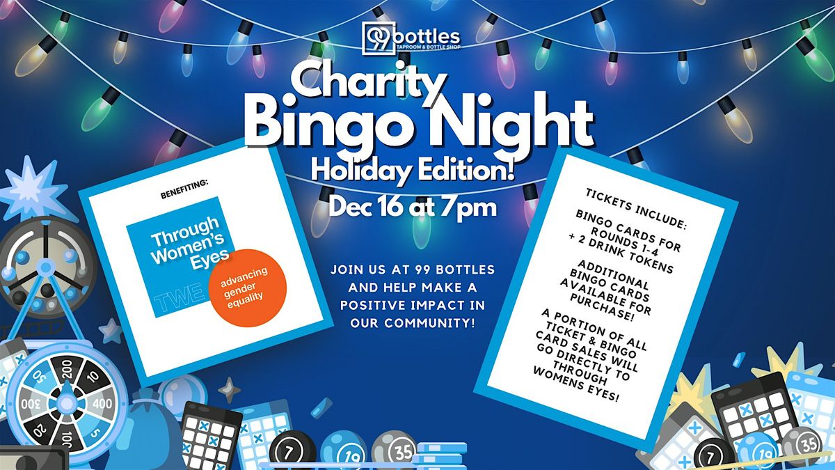 Charity Bingo Night... for THROUGH WOMEN'S EYES