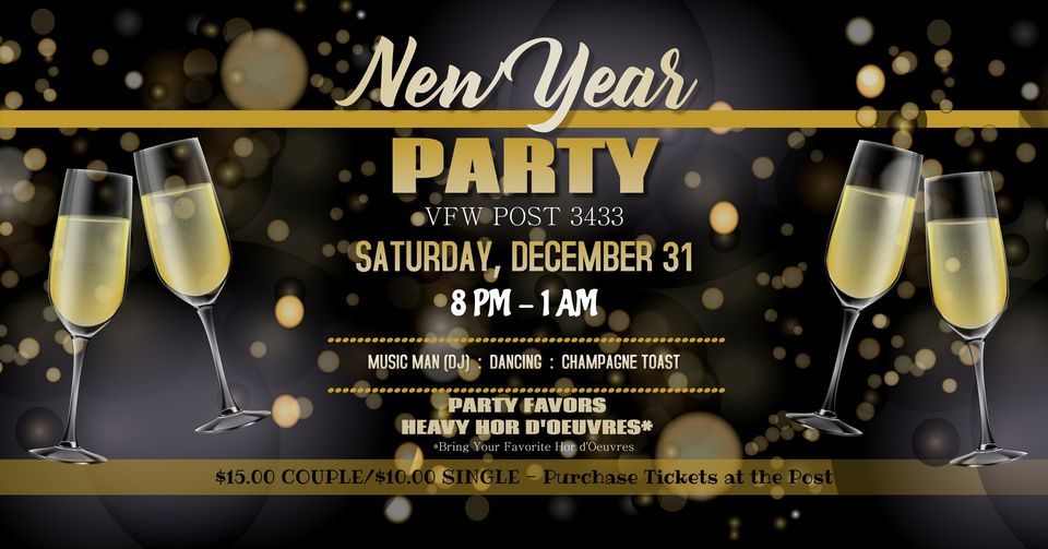 New Years Eve Party | VFW Post 3433 & Auxiliary, Summerville, SC ...