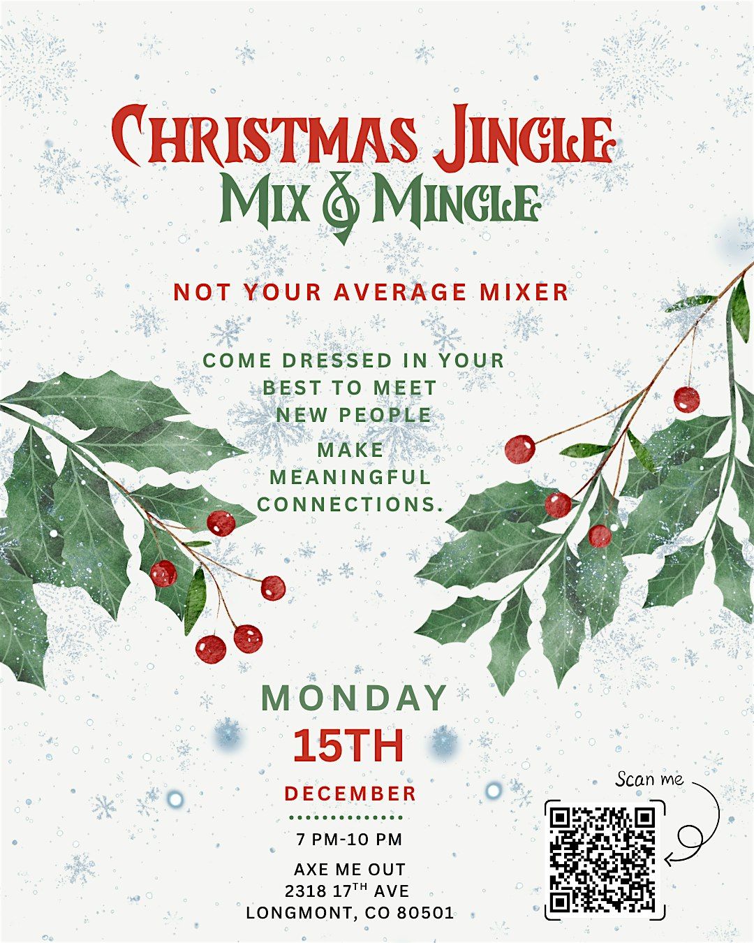 Axe Me Out's Christmas Jingle Mix & Mingle