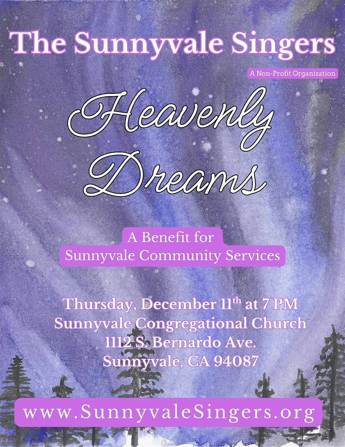 Sunnyvale Singers Benefit Concert for Sunnyvale Community Services