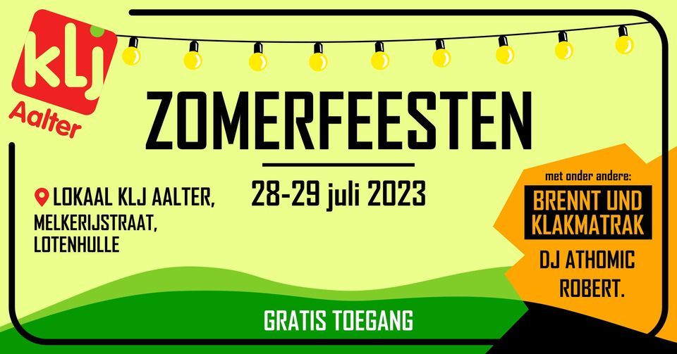 KLJ Aalter Zomerfeesten 2023 KLJ Aalter July 28 to July 30