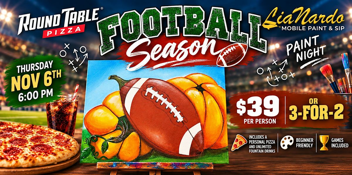 Pizza ,Paint and Fall Season Fun w/LiaNardo at Round Table Pizza at ...