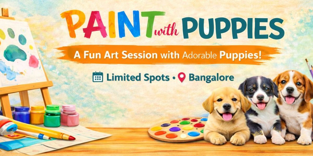 Paint With Puppies By Little Flower