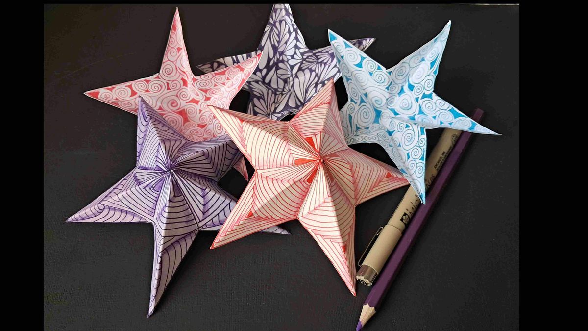Zentangle\u00ae Method: Make a Tangled 3D Star