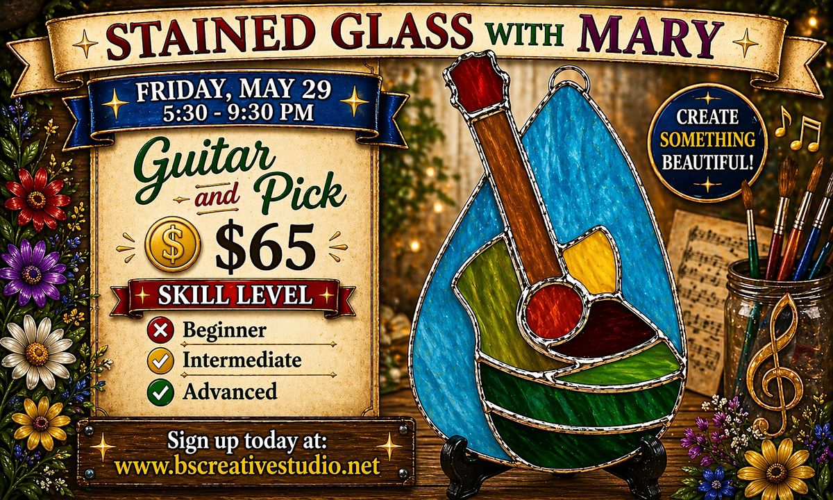 Stained Glass with Mary- GUITAR