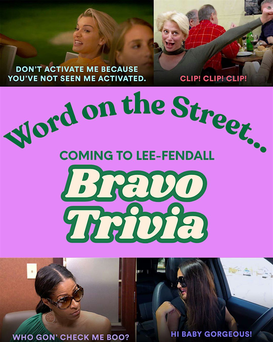 Pop Culture Trivia: Bravo Edition
