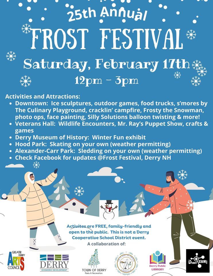 25th Annual Frost Festival 1 WEST BROADWAY, Derry, NH, United States