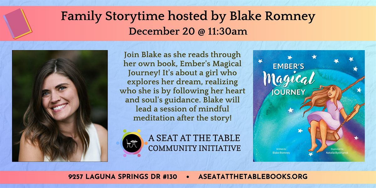 Author Storytime: "Ember's Magical Journey" by Blake Romney