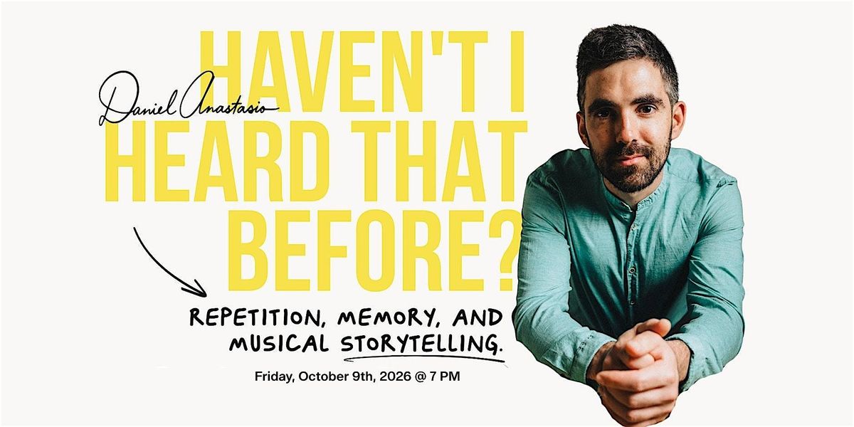 Haven't I Heard That Before? A Solo Piano (House Concert) in The Heights