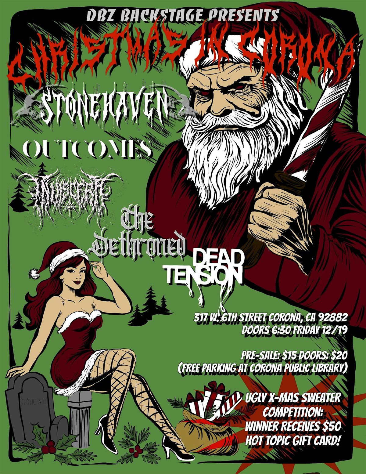 Christmas in Corona at DBZ Backstage with Stonehaven