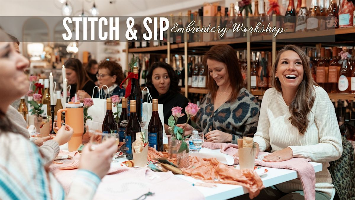 Gilmore Girls Stitch and Sip Embroidery Workshop