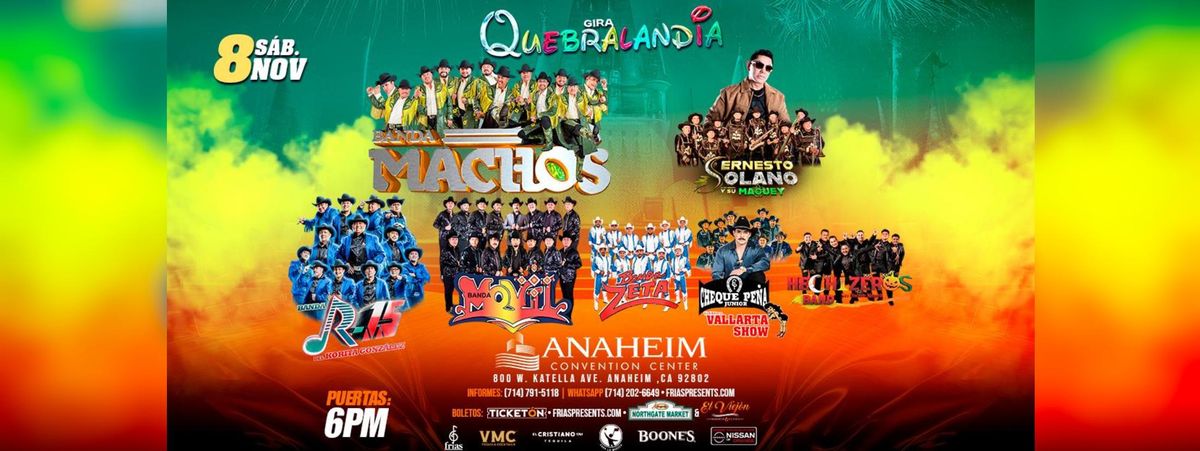 QUEBRALANDIA - MACHOS, R-15, Movil, Zeta, Estrella y Mas 