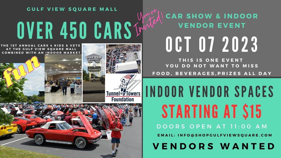 Vendor Spots Are Full. The 1st Annual Cars 4 Kids & Vets at the Gulf ...