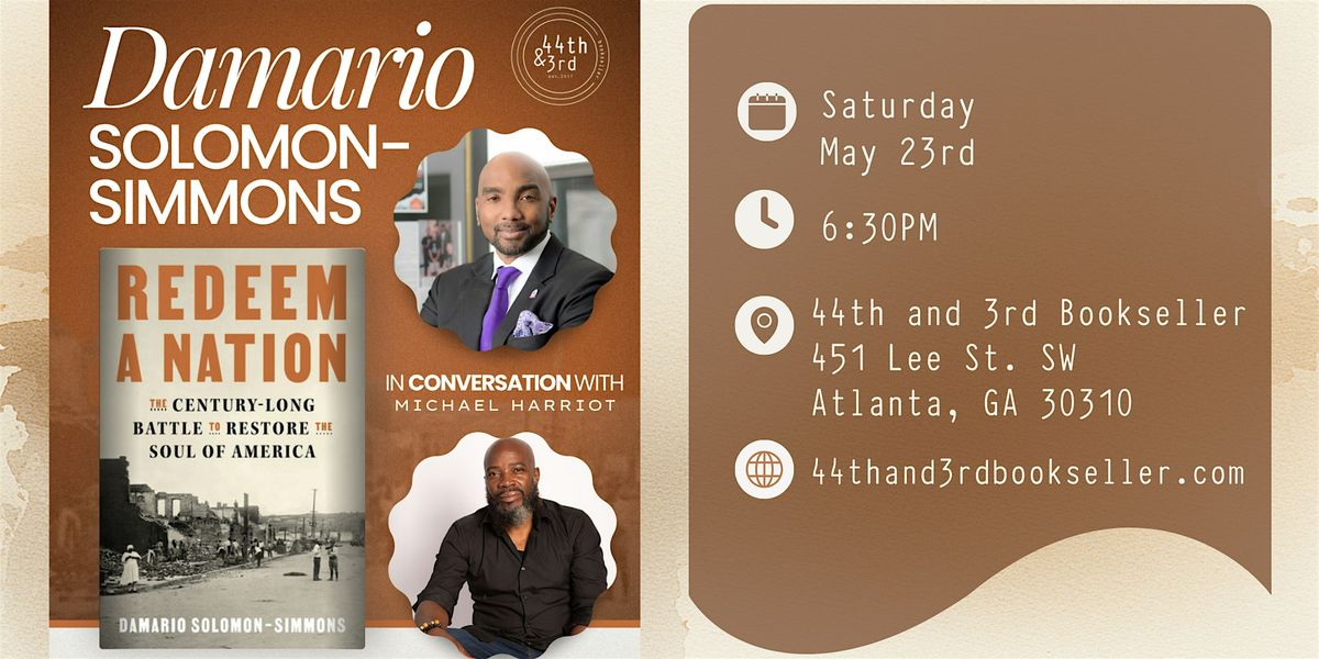 Damario Solomon-Simmons, Esq., M.Ed in conversation with Michael Harriot