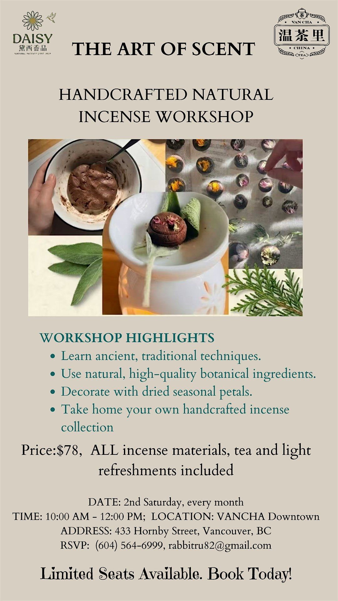 Art of Scent-Incence Tablet Handcrafting