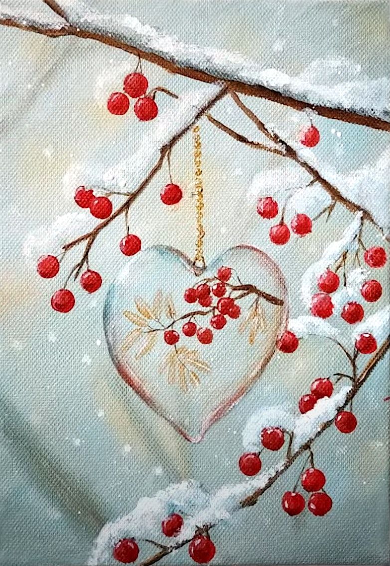 Winter Berries Paint Night Party