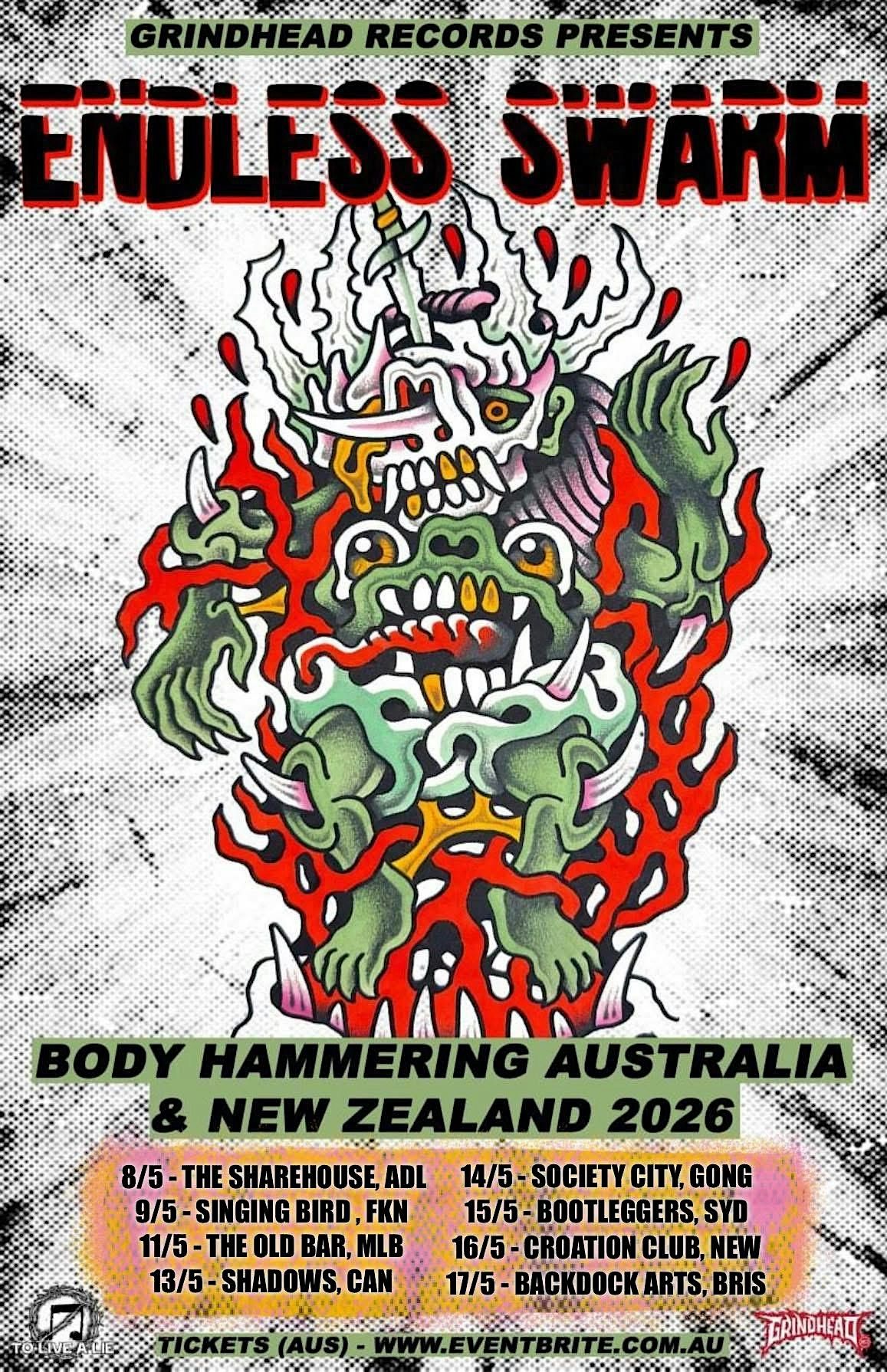 Endless Swarm - Body Hammering Australia 2026 - Brisbane
