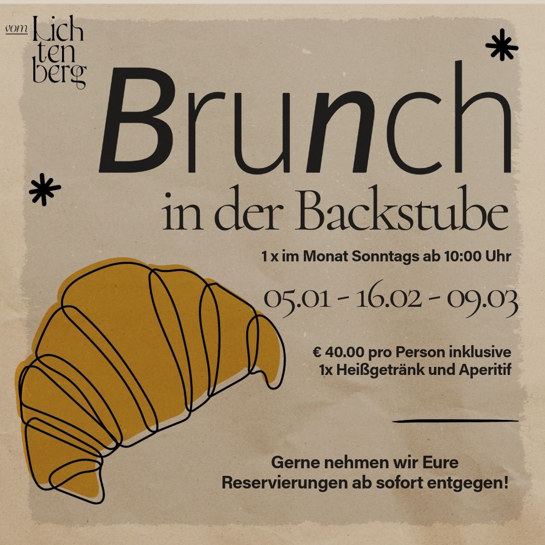 Brunch In Der Backstube 