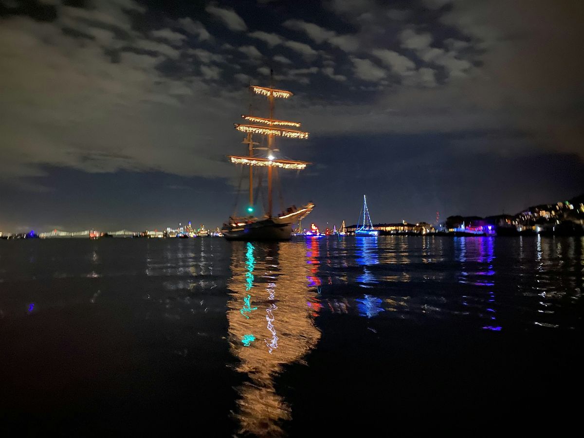 2025 Sausalito Lighted Boat Parade on brigantine Matthew Turner