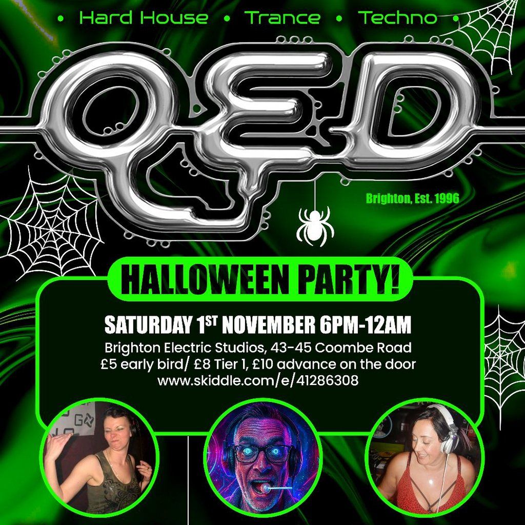 QED's Halloween Pty, Brighton, Hard House, Hard Trance Sat 1-Nov